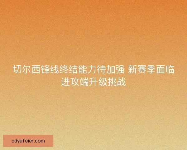 切尔西锋线终结能力待加强 新赛季面临进攻端升级挑战
